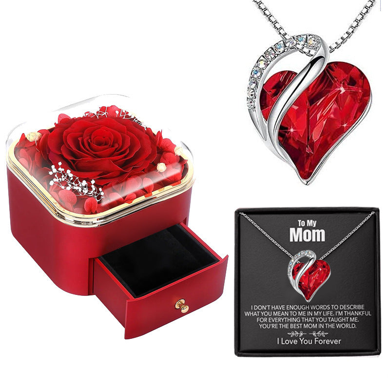 Preserved Rose Drawer Jewelry Gift Box