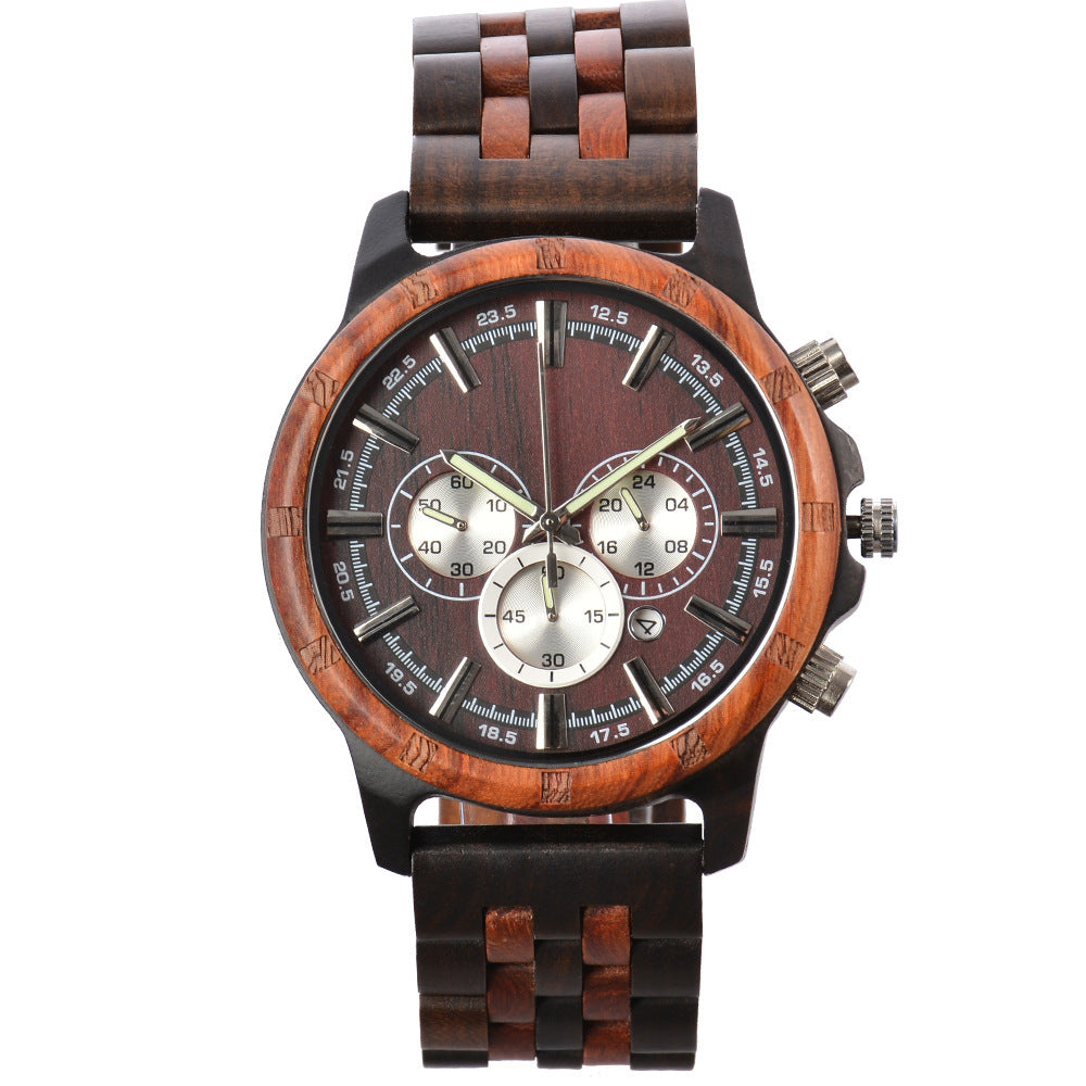 Men's Multi-function Quartz Watch Business Luminous