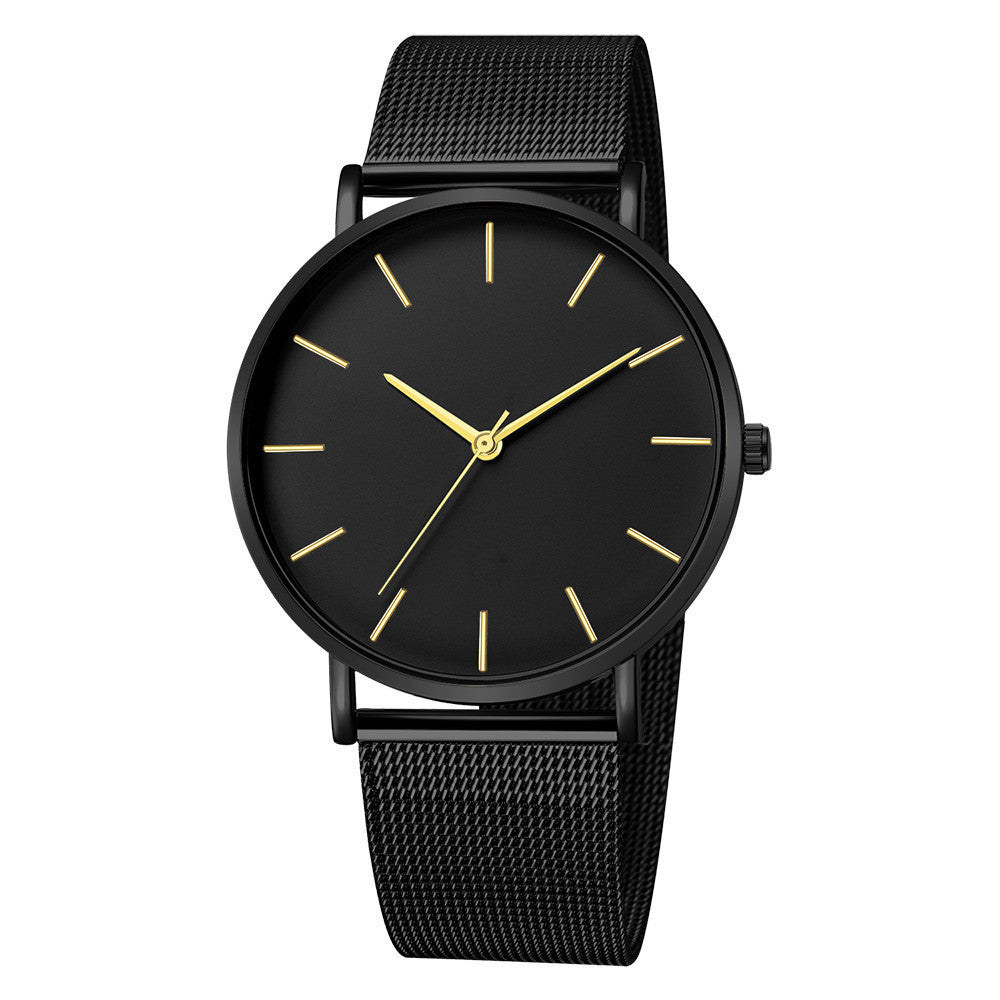 Mesh belt men's watch