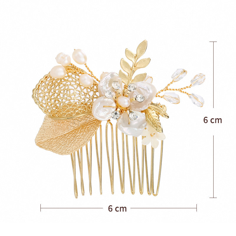 The new American Korean bride comb comb wedding headdress jewelry pearl accessories manufacturers selling a package mail