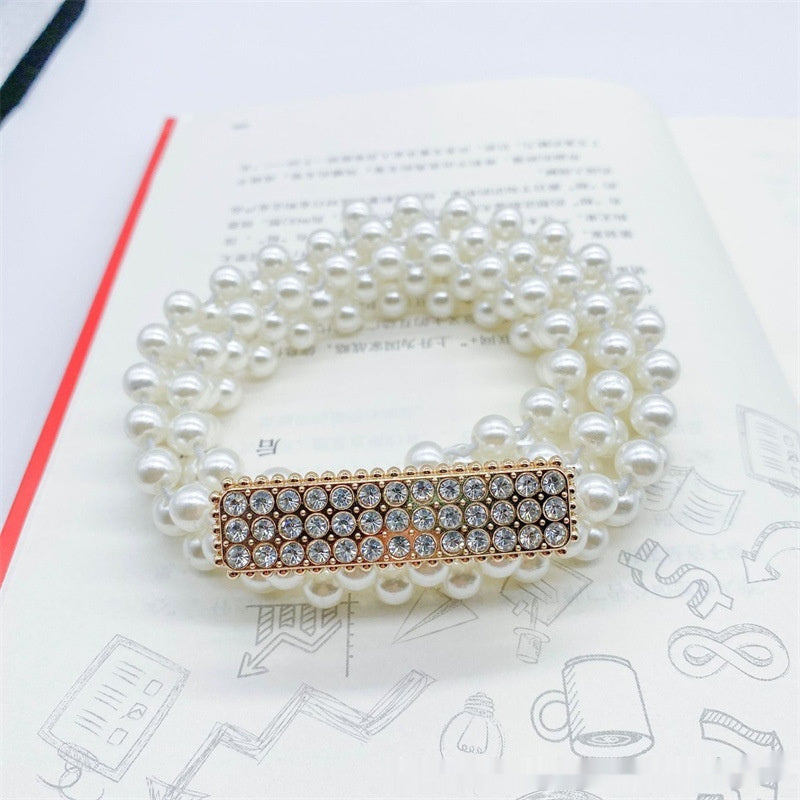 Fashion Jewelry Women's White Pearl Waist Chain Decoration