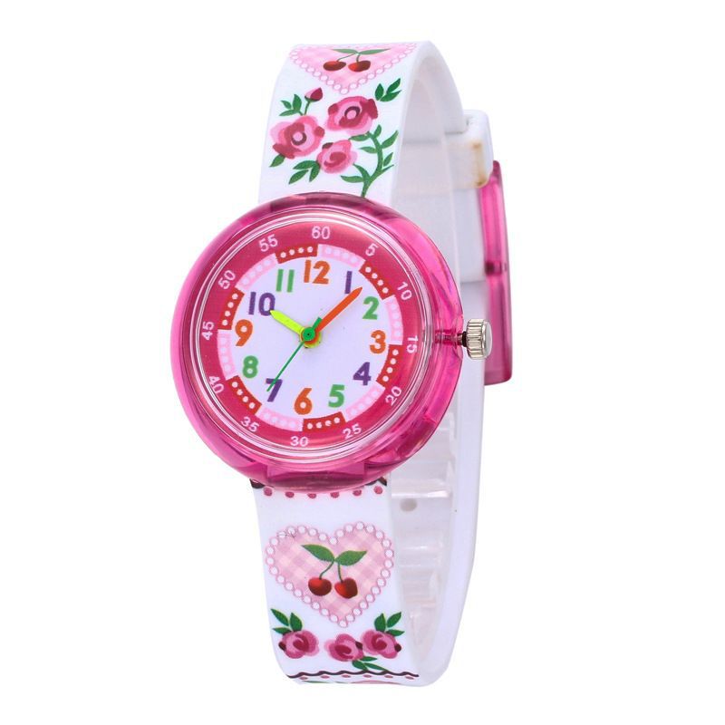 Children's Silicone Cartoon Transparent Cute Fashion Watch