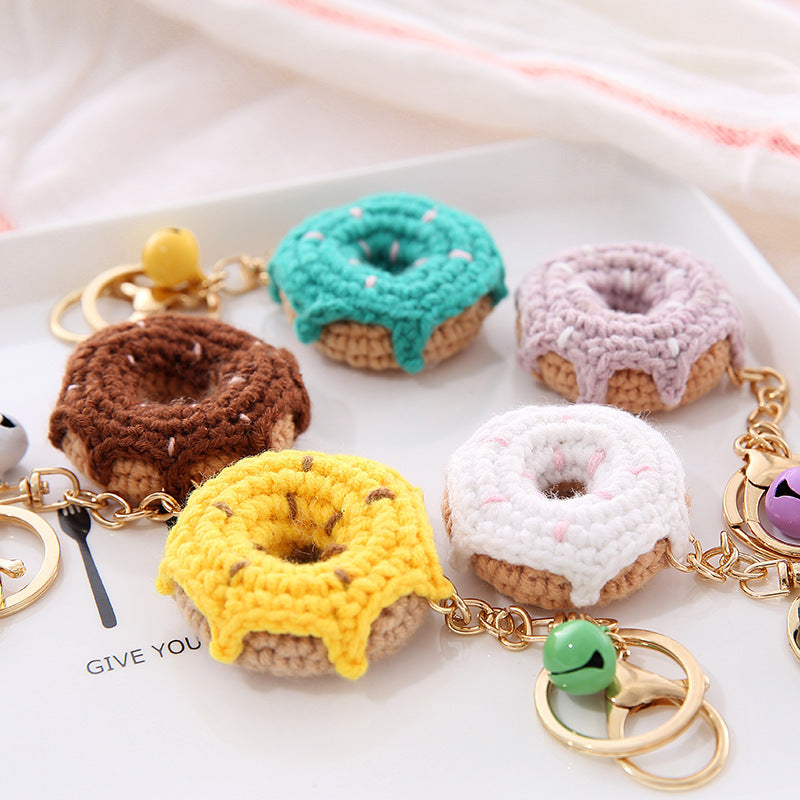 Wool Ball Keychain Pendant Chain Creative Fruit