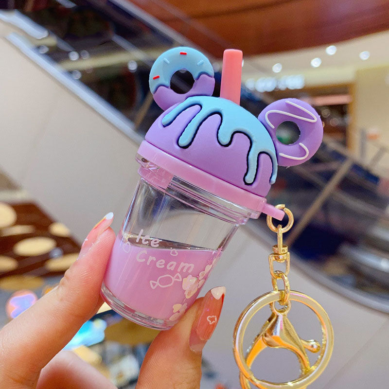 Acrylic Oil Kiki Milk Tea Cup Keychain