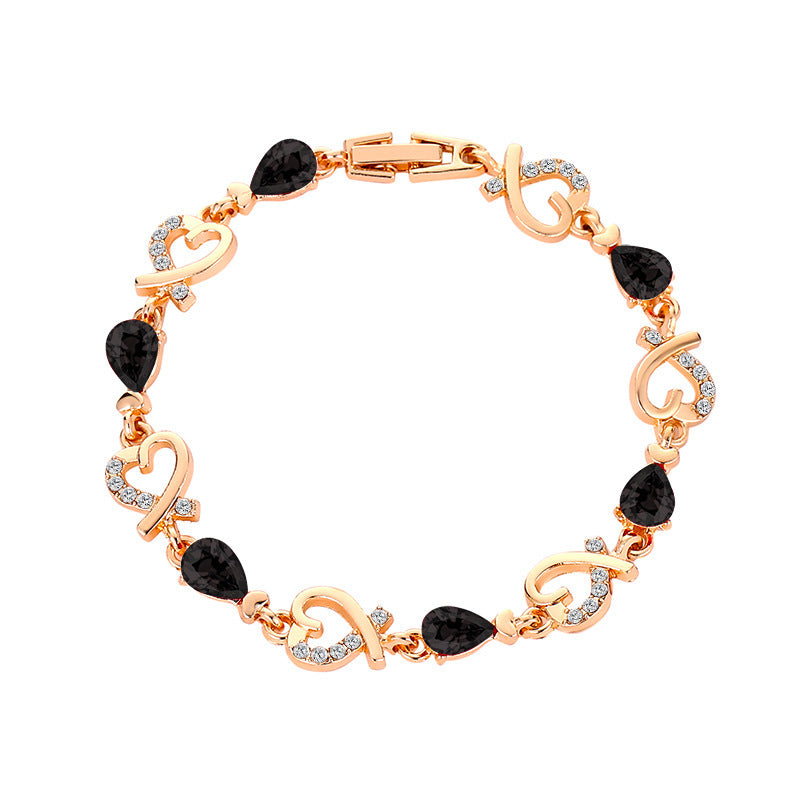Radiant Heart Hollow Bracelet