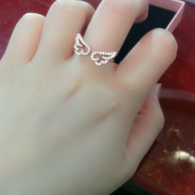 Fashion Angel Wings Wings  Rings Women's Tide Accessories Cute Rings Accessories