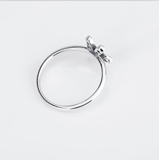 Fast sell Amazon 925 Silver Flower Ring