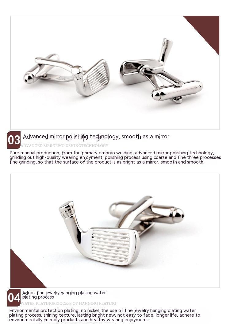 Golf Clubs Cufflinks