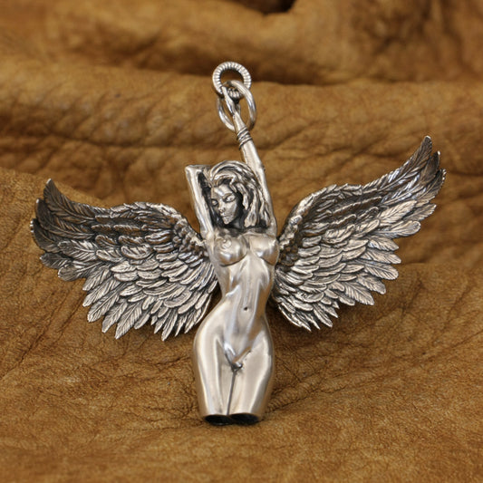 Sterling Silver Belle Angel Pendant Angel Halo