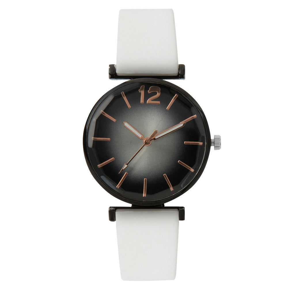 Women's Fashion Gradient Silicone Casual Watch