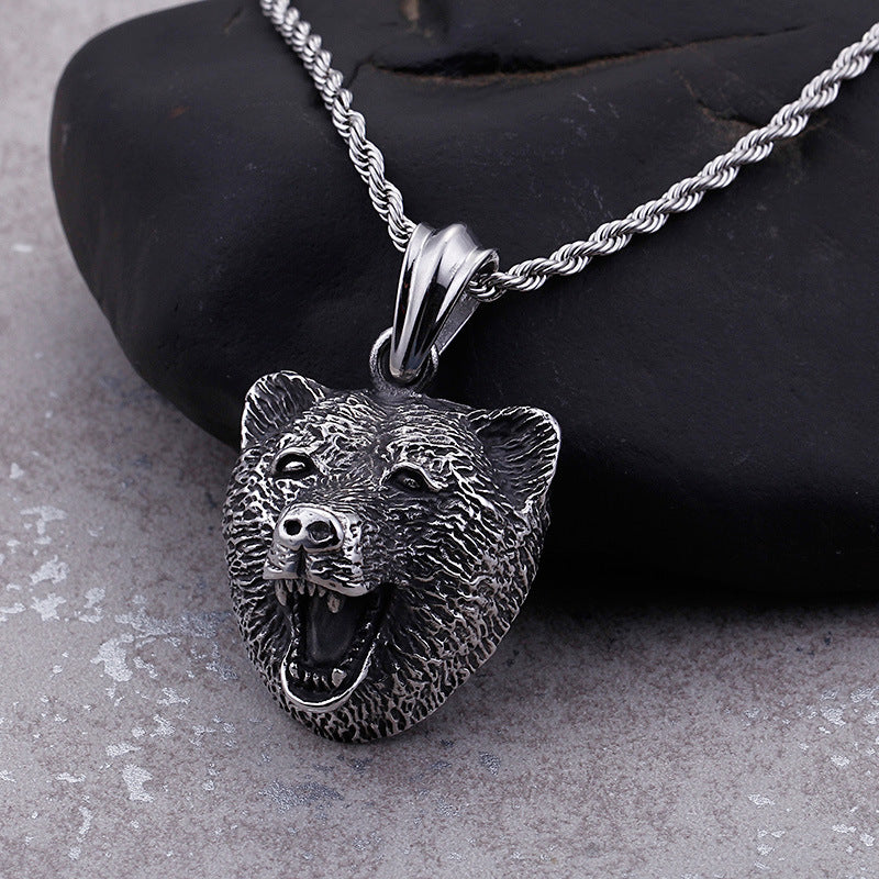 Head High Quality Metal Pendant Necklace Men Rock Party Punk Jewelry