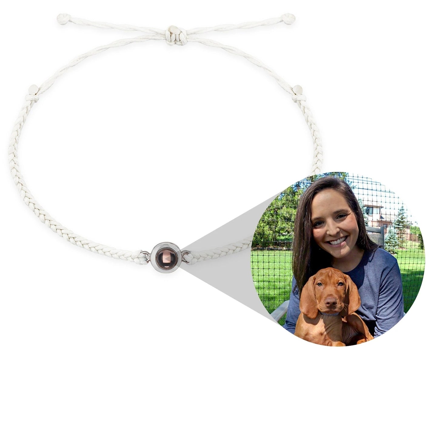 Custom Photo Projection Braided Bracelet