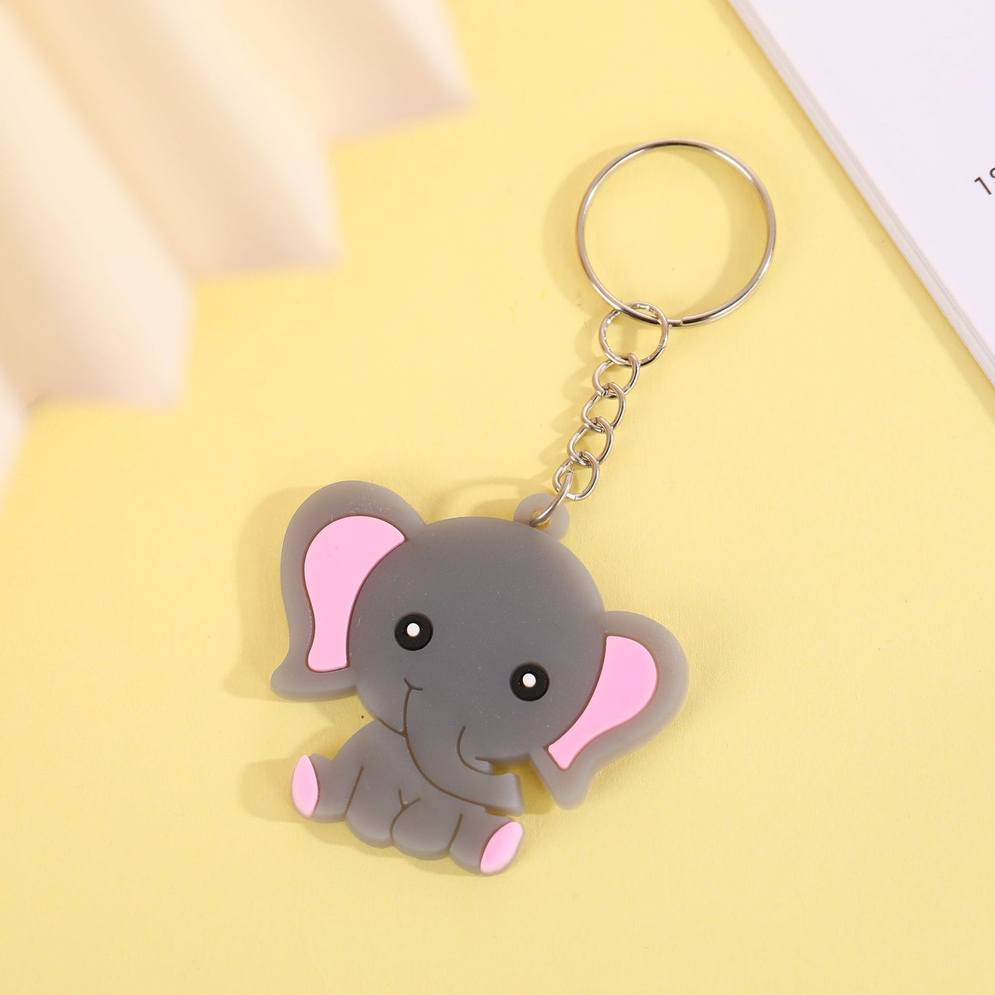 New PVC Soft Rubber Small Gift Cartoon Animal Keychain