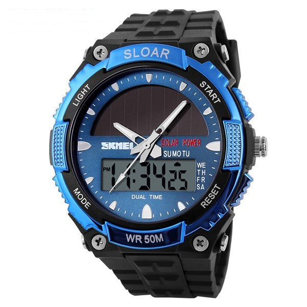 Time Beauty Men's Fashion Solar Watch Waterproof Electronic