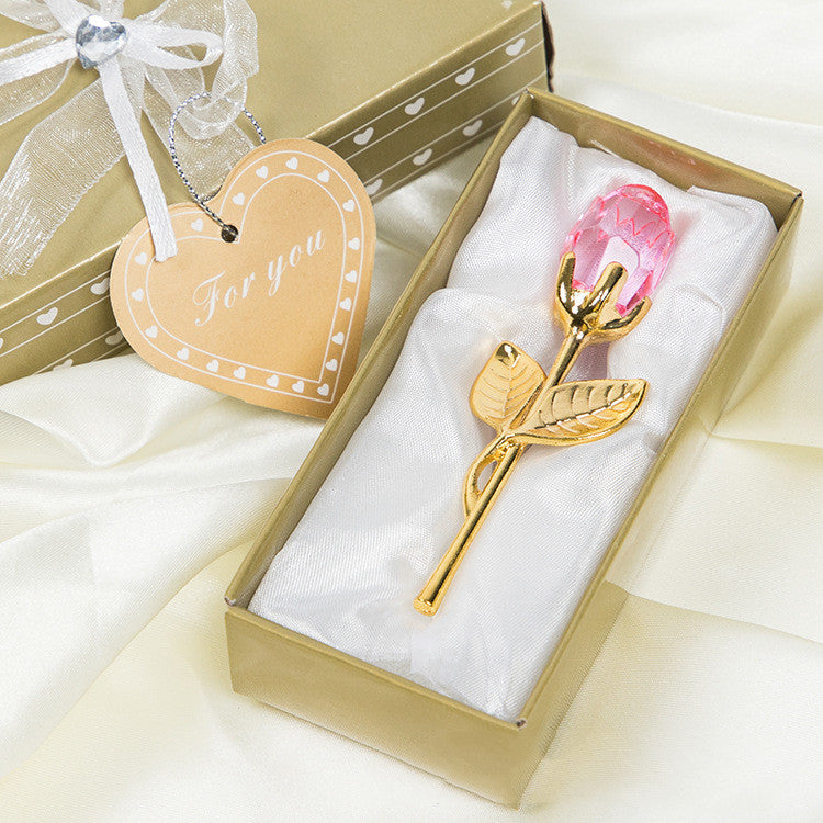 Crystal Metal Rose Valentine's Day Gift