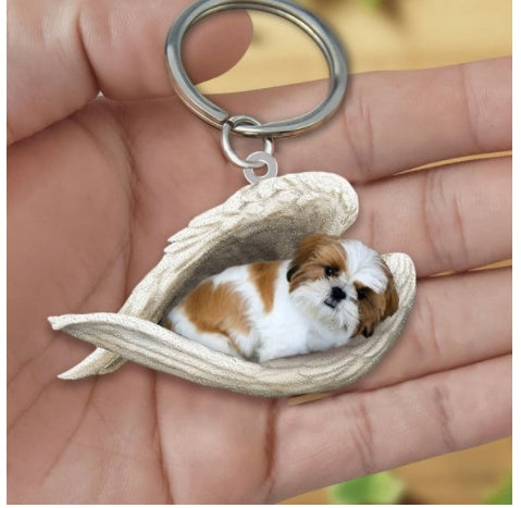 Creative Fashion Cute Dog-shaped Acrylic Keychain