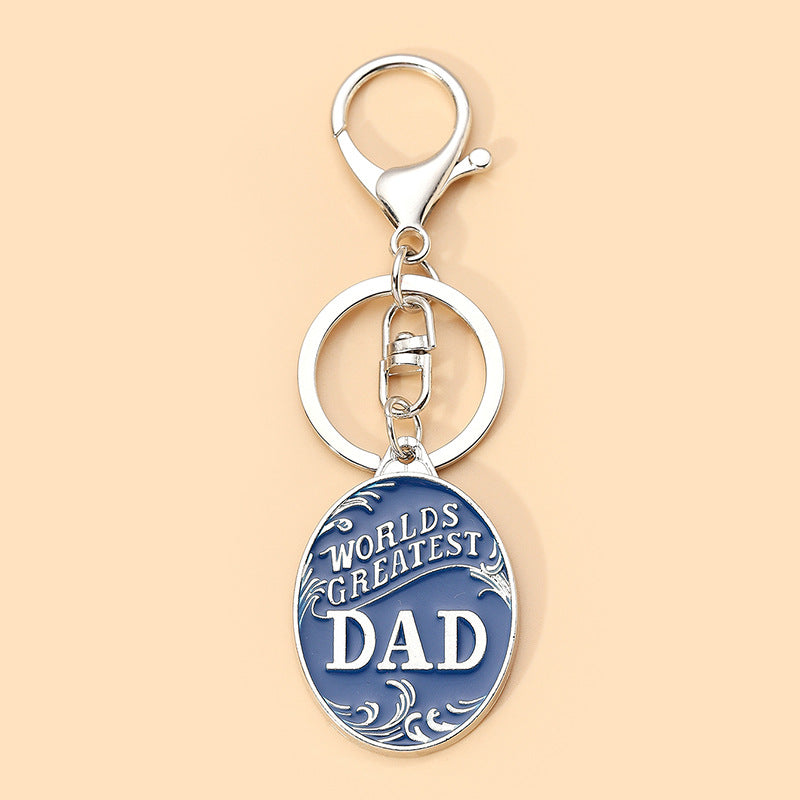 Father's Day Keychain Creative Alloy