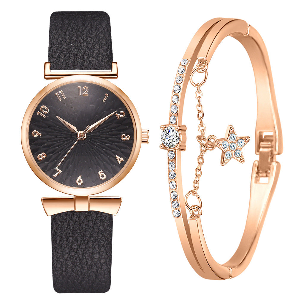 Women's Fashion Quartz Pu Strap Simple Fashion Watch Women's Watch Wholesale