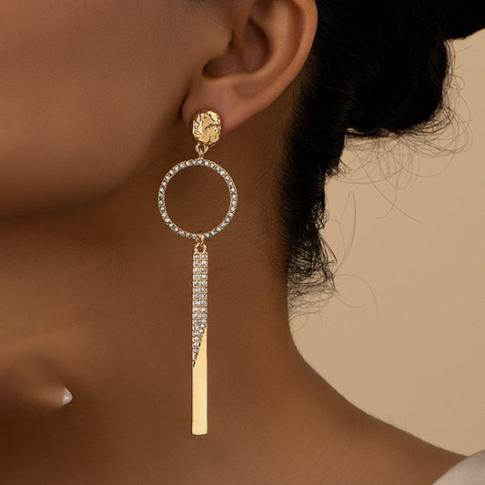 Diamond Elegant Geometric Personality Fashion Women's Earrings