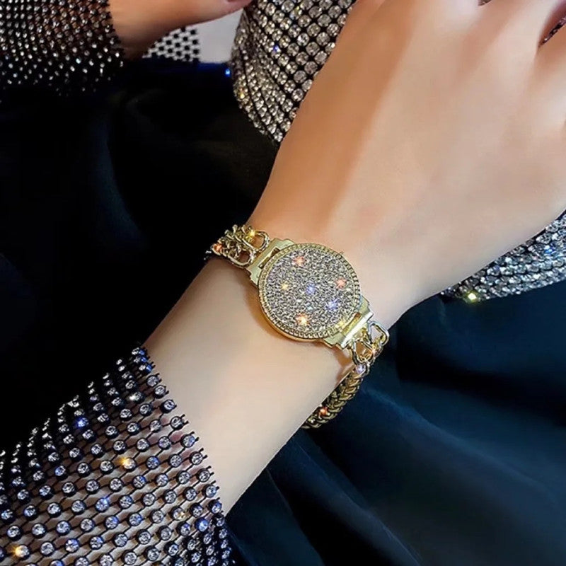 High Sense Light Luxury Full Diamond Watch Bracelet