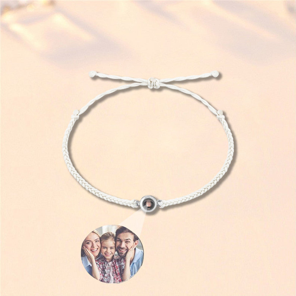 Custom Photo Projection Braided Bracelet