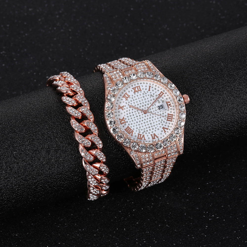 Fashion Hip Hop Chain Diamond Watch