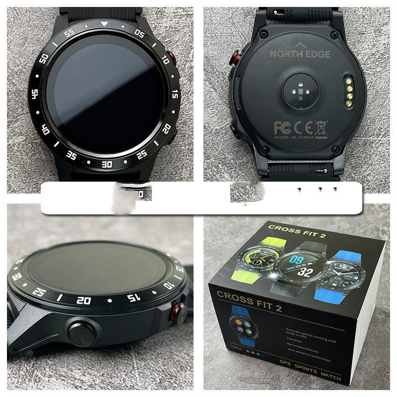 Air Pressure Compass GPS Watch Color Screen Bluetooth Watch