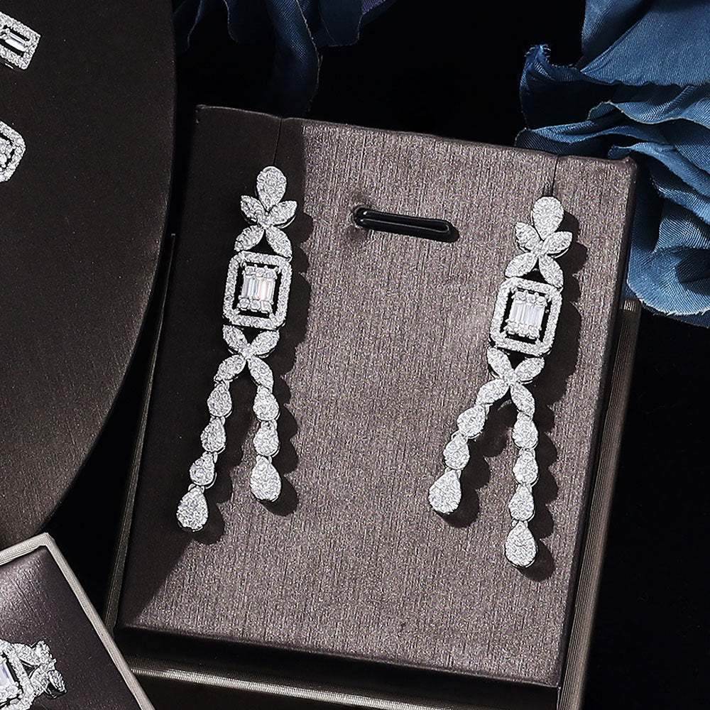 Sparkling Zircon Four-Piece Jewelry Set