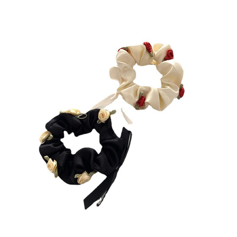 Romantic Three-dimensional Rose French Retro Girl Flower Hairband Fairy Style Hair Accessories