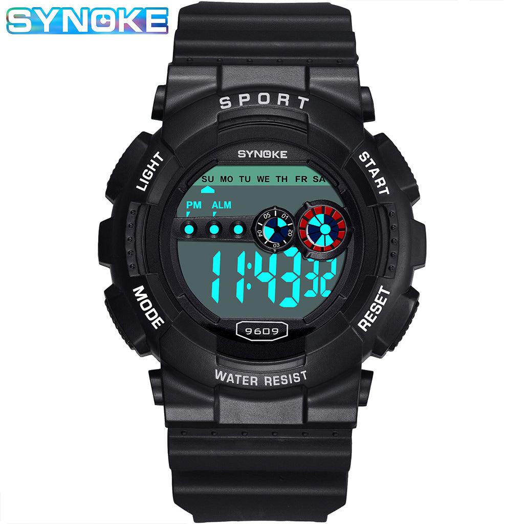 Waterproof Men's Outdoor Sports Watch Multi-function Alarm Big Screen