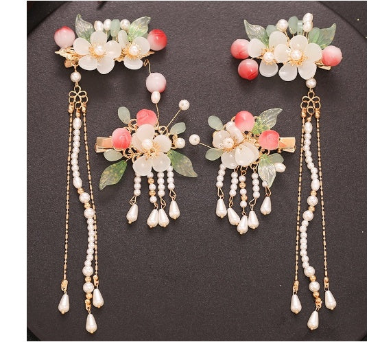 Headdress Hair Plug Fringed Hairpin Full Set Step Rock