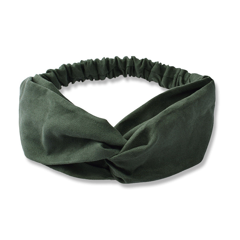 Suede Face Wash Headband Literary Fashion