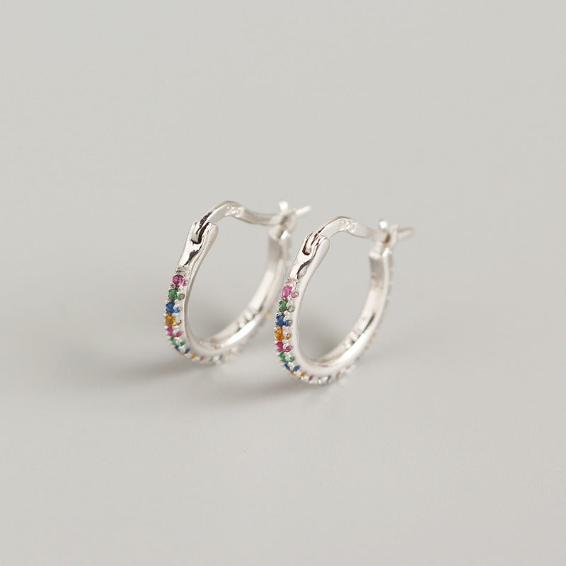 S925 sterling silver color earring ear buckle