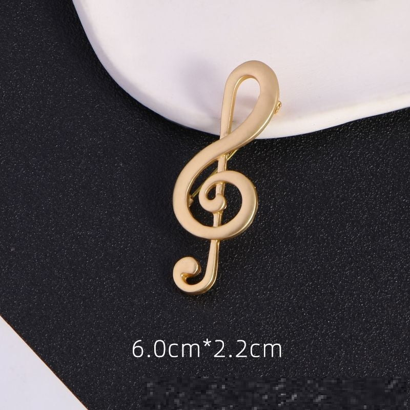 Musical Note Simple Atmospheric Natural Pin Brooch