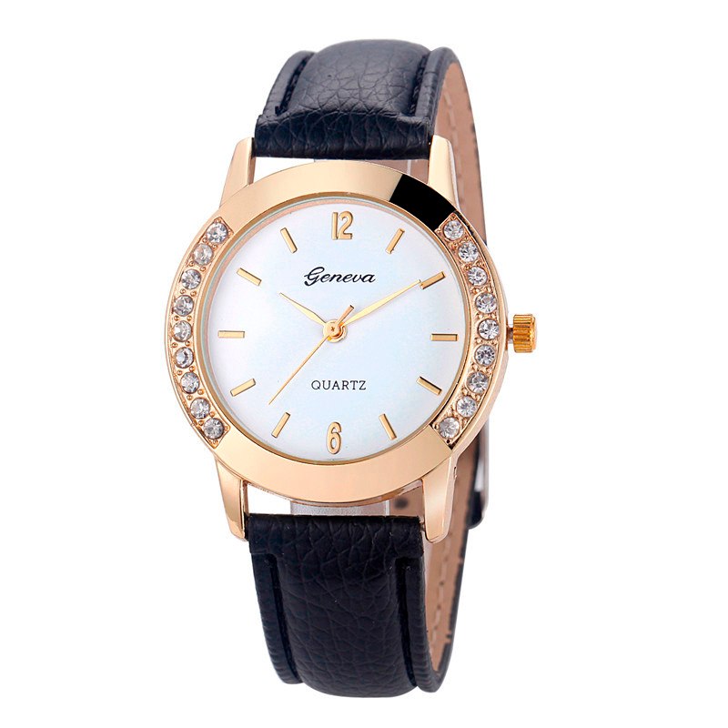 Bilateral Diamond Ladies Belt Casual Watch Geneva Women's Watch With Diamond British Watch