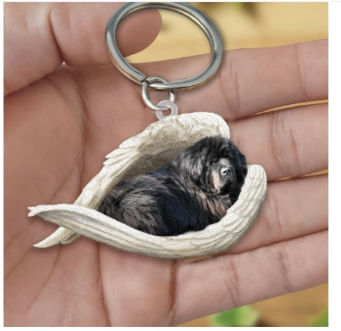 Creative Fashion Cute Dog-shaped Acrylic Keychain