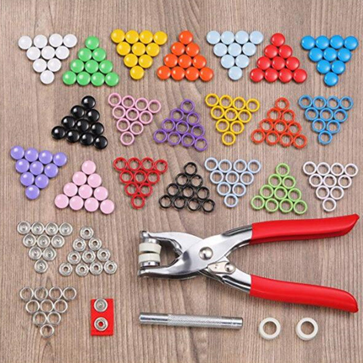 9.5MM Hollow Color Five Prong Button