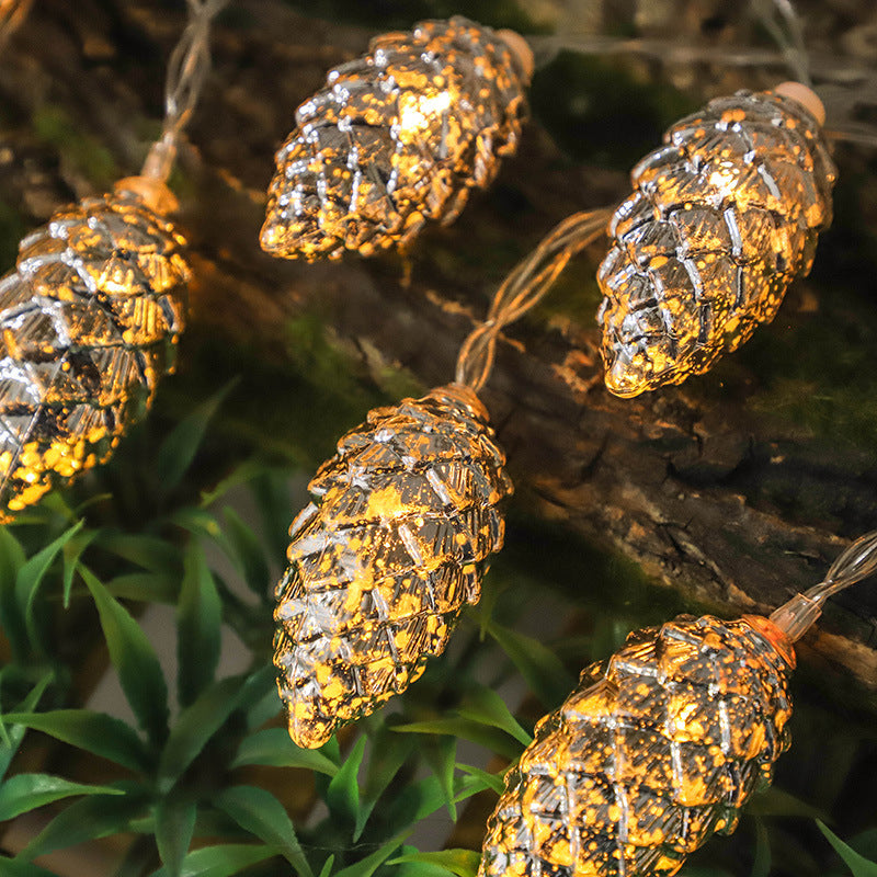 Christmas Decorative Lights Simulation Pine Cone String Lights