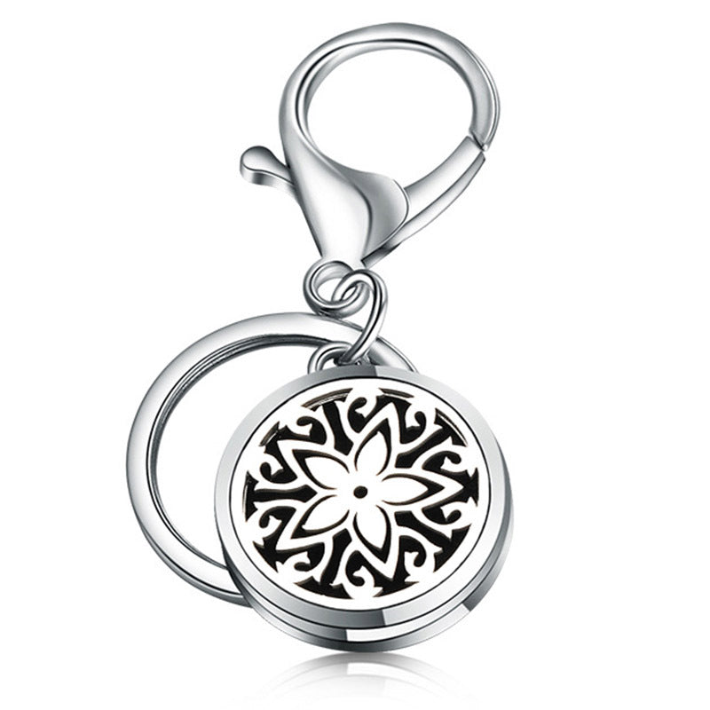 Perfume Key Chain Stainless Steel Essential Oil Diffuser