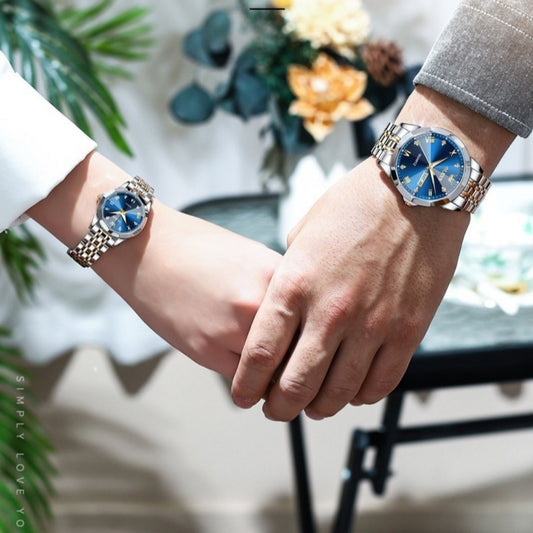 Elegant Valentine's Day Quartz Couple Watch Set
