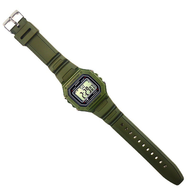 Sports Outdoor Multifunctional Waterproof Small Square Electronic Watch