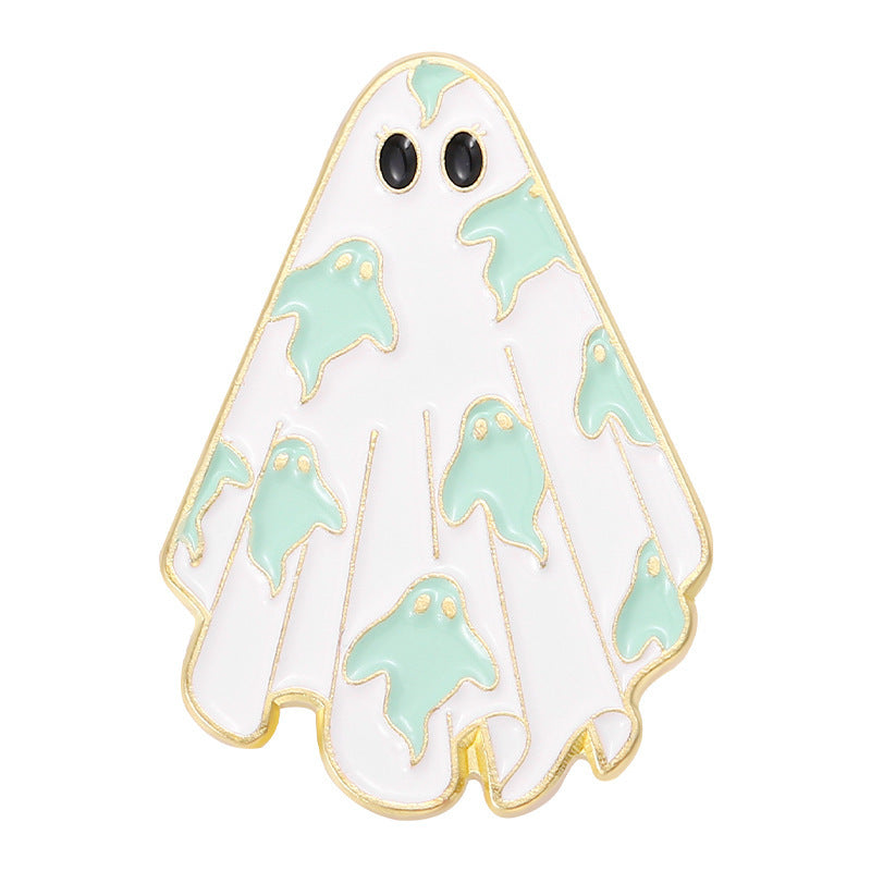 Cute Little Brooch Ghost White Horror Ghost