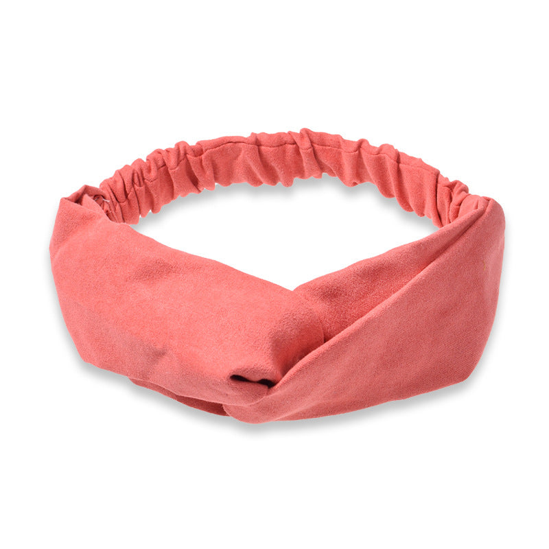 Suede Face Wash Headband Literary Fashion