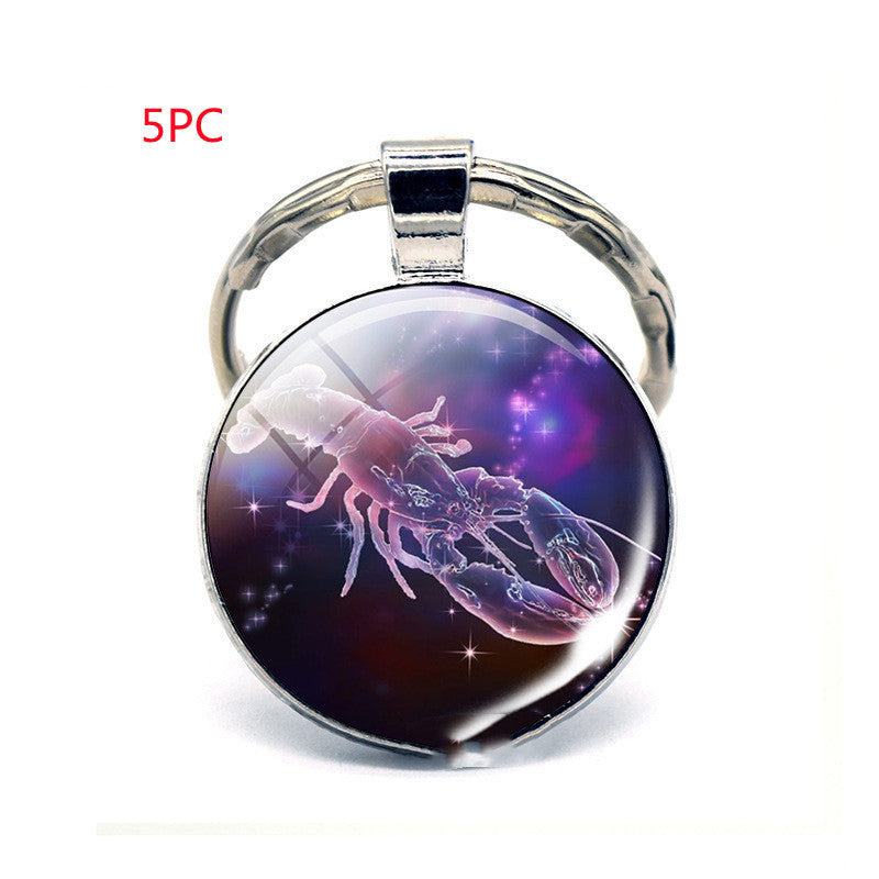 Twelve Constellation Keychain Birthday Gift