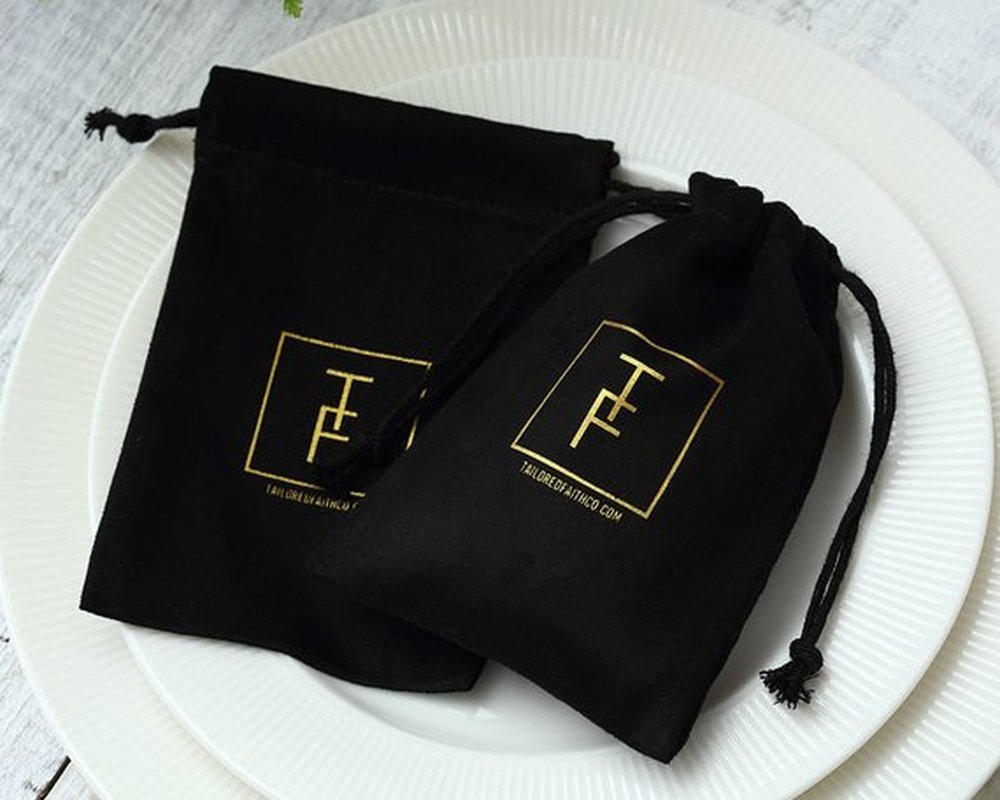 Flannel Drawstring Storage Bag