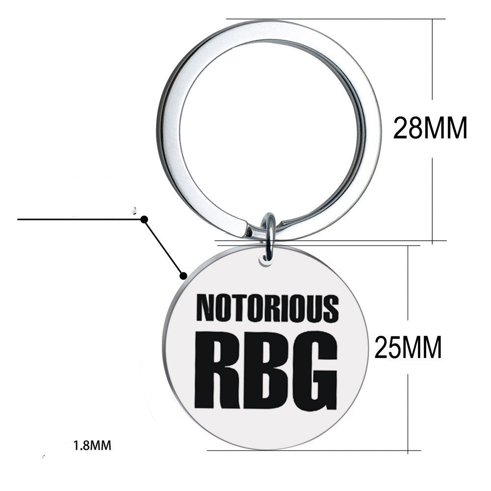 Ruth Bader Ginsburg RBG Stainless Steel Accessory