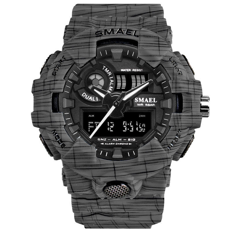 Shockproof Military Men's Fashion Waterproof Chronograph Luminous Electronic Watch