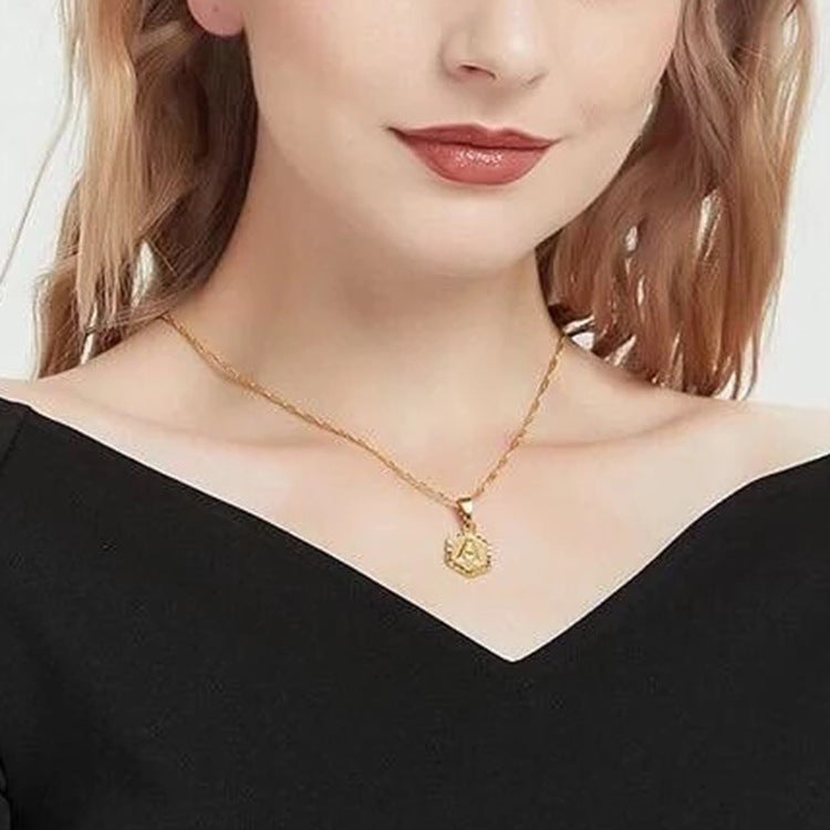 New Accessories 26 Capital English necklace for women and men stainless steel necklace with 18K gold clavicle chain accessories