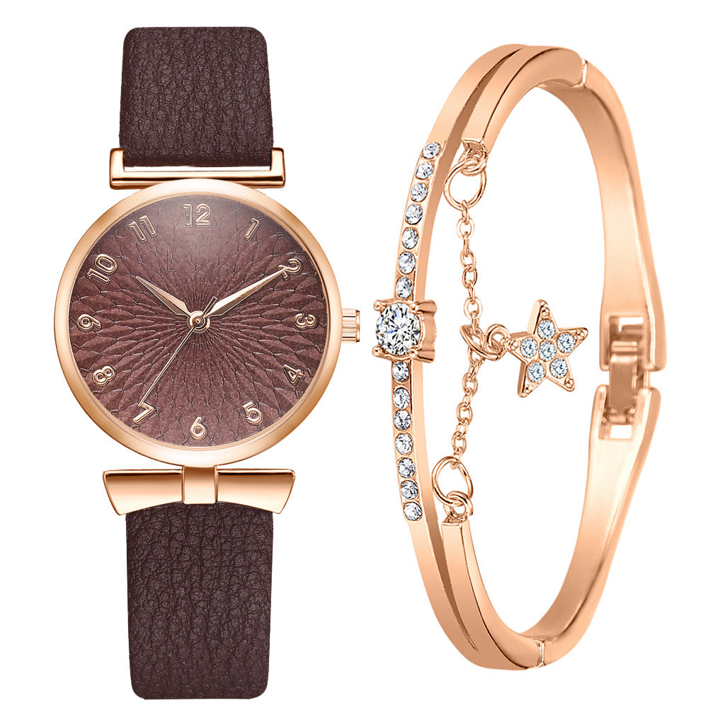 Women's Fashion Quartz Pu Strap Simple Fashion Watch Women's Watch Wholesale