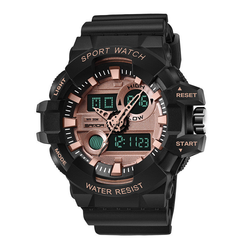 Fashion sports waterproof men's electronic watch